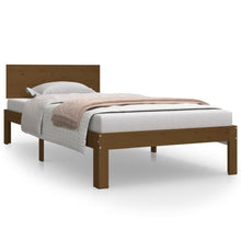 Bedframe Massief Grenenhout 90 x 200 cm Honingbruin
