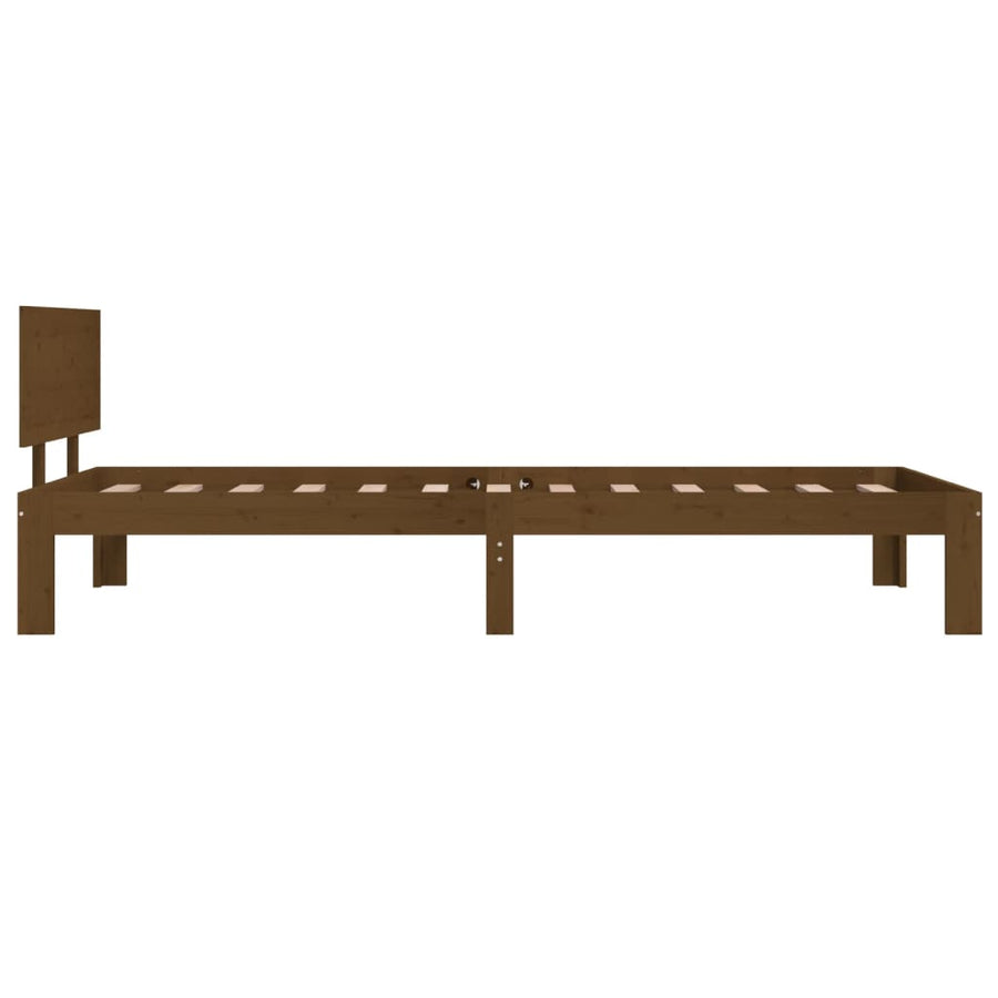 Bedframe Massief Grenenhout 90 x 200 cm Honingbruin