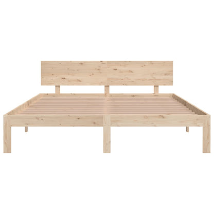 Bedframe Massief Grenenhout 160 x 200 cm Naturel