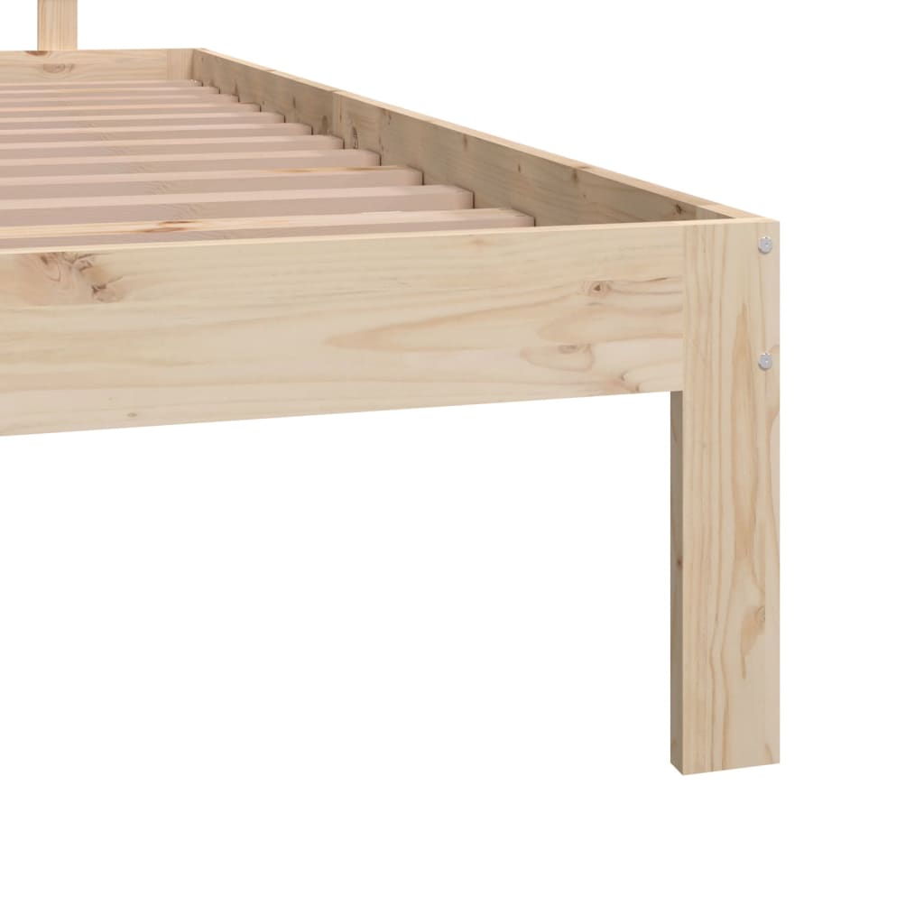 Bedframe Massief Grenenhout 160 x 200 cm Naturel