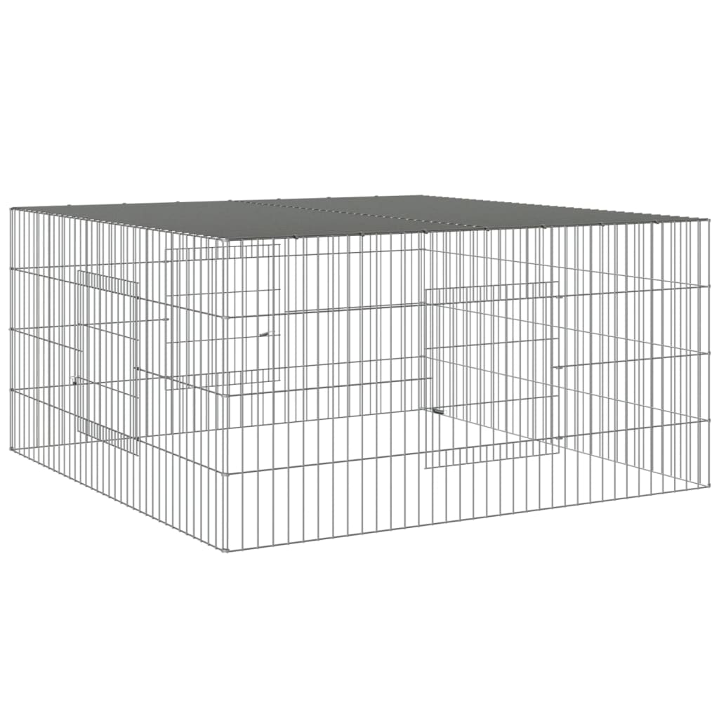 Konijnenkooi Gegalvaniseerd Ijzer 110 x 110 x 55 cm