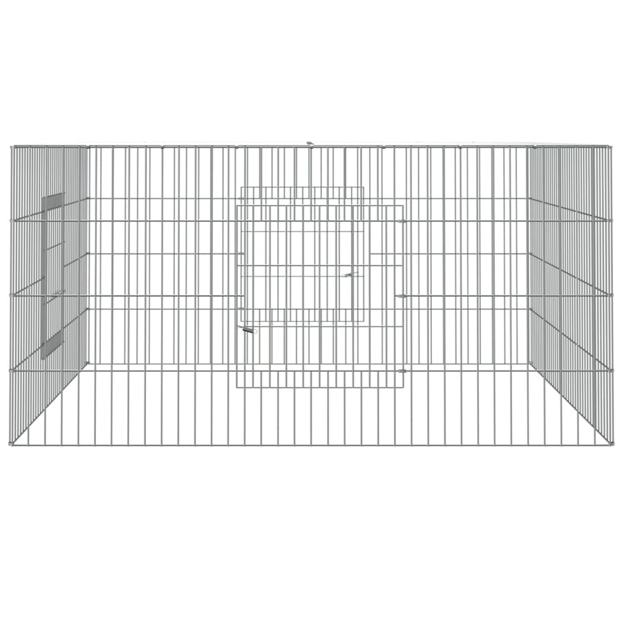 Konijnenkooi Gegalvaniseerd Ijzer 110 x 110 x 55 cm