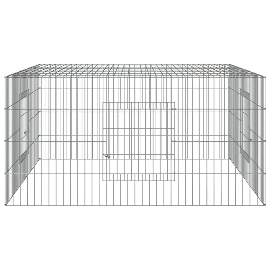Konijnenkooi Gegalvaniseerd Ijzer 110 x 110 x 55 cm
