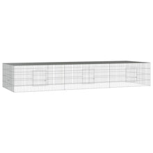 Konijnenkooi Met 3 Panelen 325X109X54 Cm Gegalvaniseerd Ijzer