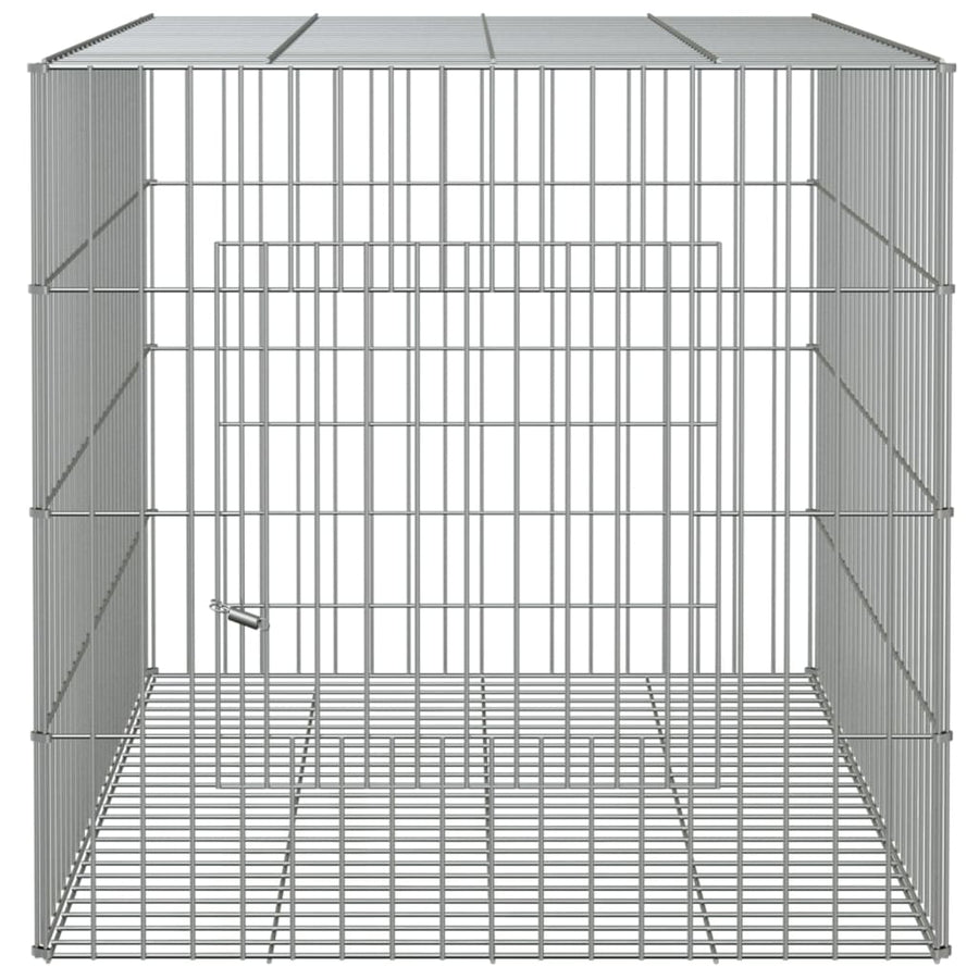 Konijnenkooi 78X54X54 Cm Gegalvaniseerd Ijzer