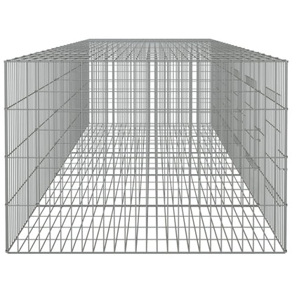 Konijnenkooi met 5 panelen 273x79x54 cm gegalvaniseerd ijzer 273 x 79 x 54 cm