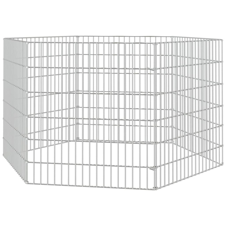 Konijnenkooi Met Gegalvaniseerd Ijzer 54 x 60 cm 6 panelen