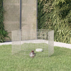 Animal enclosure 6 panels 54x60 cm galvanized iron