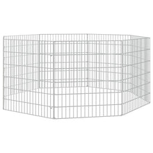 Konijnenkooi met 8 panelen 54x60 cm gegalvaniseerd ijzer 54 x 60 cm 8 panelen