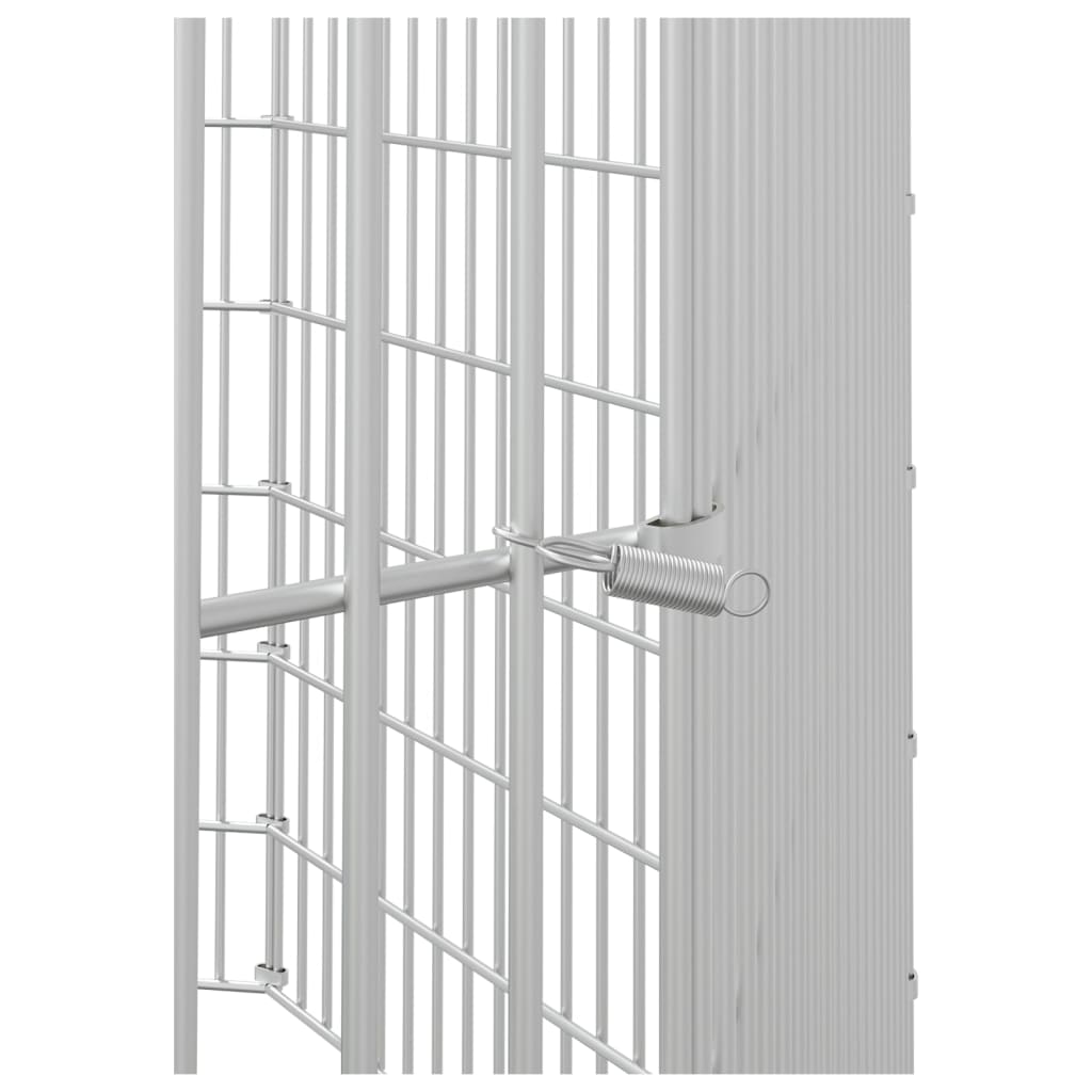 Konijnenkooi met 8 panelen 54x60 cm gegalvaniseerd ijzer 54 x 60 cm 8 panelen