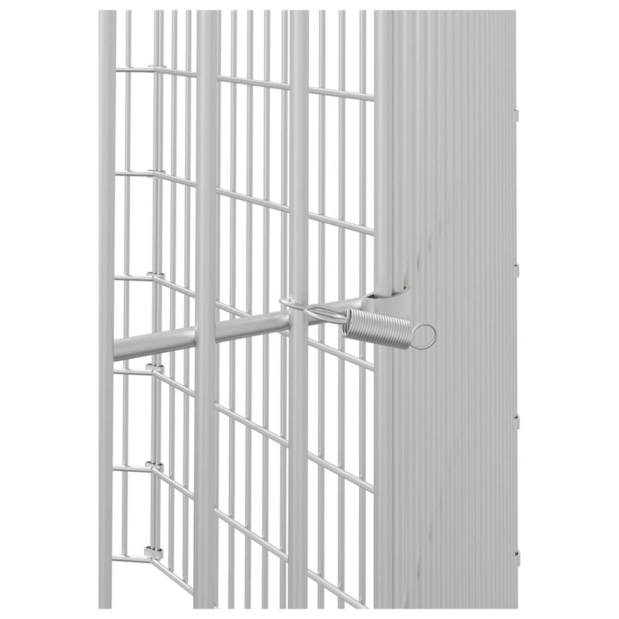 Konijnenkooi met 8 panelen 54x60 cm gegalvaniseerd ijzer 54 x 60 cm 8 panelen