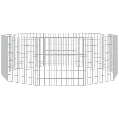 Konijnenkooi met 10 panelen 54x60 cm gegalvaniseerd ijzer 54 x 60 cm 10 panelen