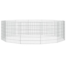 Konijnenkooi met 12 panelen 54x60 cm gegalvaniseerd ijzer 54 x 60 cm 12 panelen