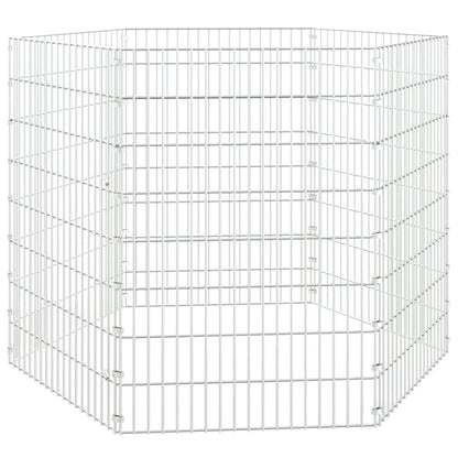 Konijnenkooi met 6 panelen 54x80 cm gegalvaniseerd ijzer 54 x 80 cm 6 panelen