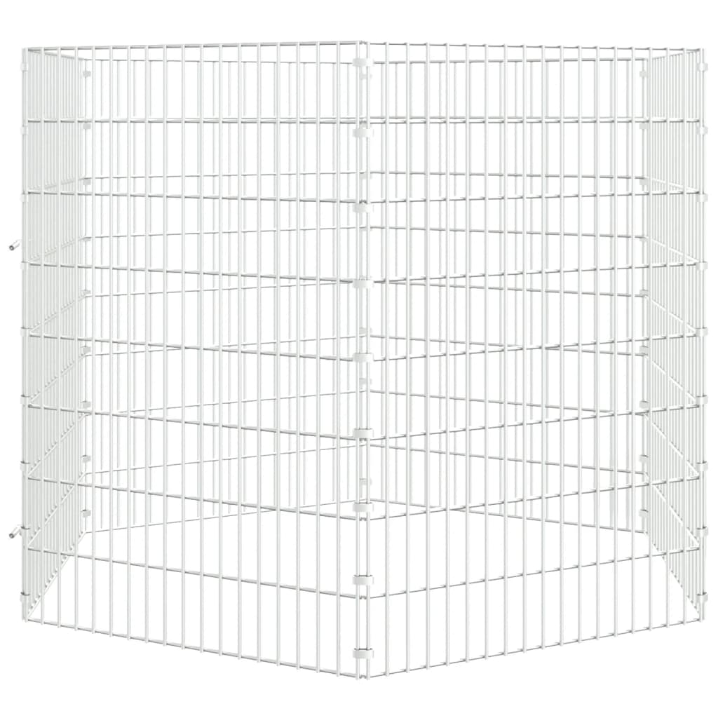 Konijnenkooi met 6 panelen 54x80 cm gegalvaniseerd ijzer 54 x 80 cm 6 panelen