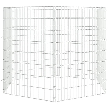 Konijnenkooi met 6 panelen 54x80 cm gegalvaniseerd ijzer 54 x 80 cm 6 panelen
