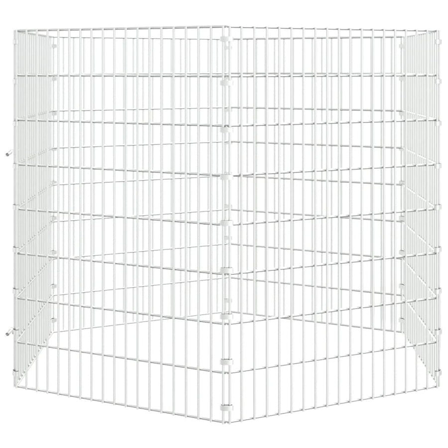 Konijnenkooi met 6 panelen 54x80 cm gegalvaniseerd ijzer 54 x 80 cm 6 panelen