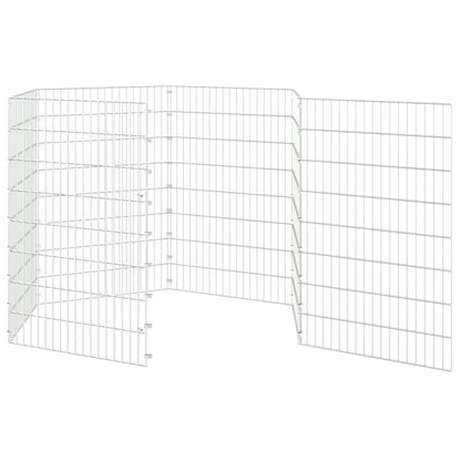 Konijnenkooi met 6 panelen 54x80 cm gegalvaniseerd ijzer 54 x 80 cm 6 panelen