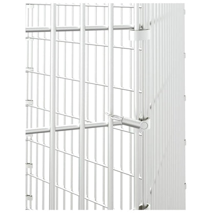Konijnenkooi met 6 panelen 54x80 cm gegalvaniseerd ijzer 54 x 80 cm 6 panelen