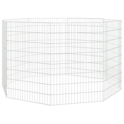 Konijnenkooi met 8 panelen 54x80 cm gegalvaniseerd ijzer 54 x 80 cm 8 panelen