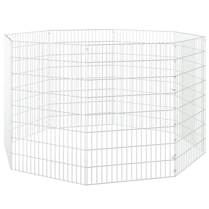 Konijnenkooi met 8 panelen 54x80 cm gegalvaniseerd ijzer 54 x 80 cm 8 panelen