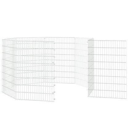 Konijnenkooi met 8 panelen 54x80 cm gegalvaniseerd ijzer 54 x 80 cm 8 panelen