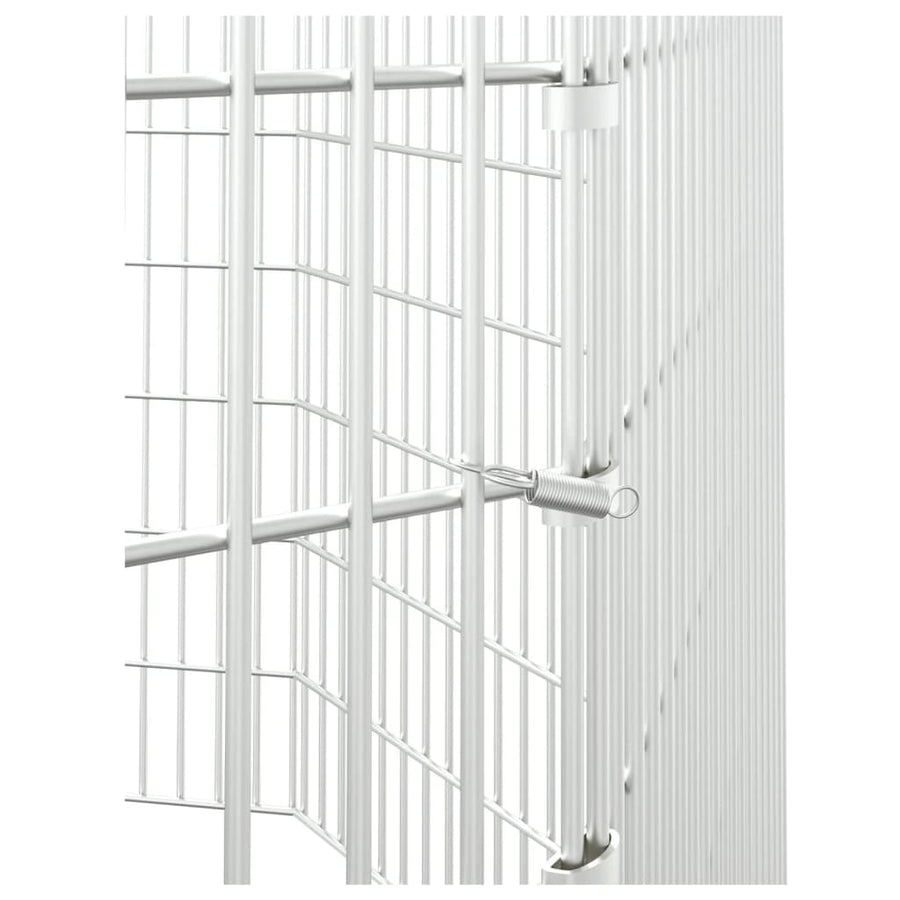 Konijnenkooi met 8 panelen 54x80 cm gegalvaniseerd ijzer 54 x 80 cm 8 panelen