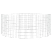 Konijnenkooi met 12 panelen 54x80 cm gegalvaniseerd ijzer 54 x 80 cm 12 panelen