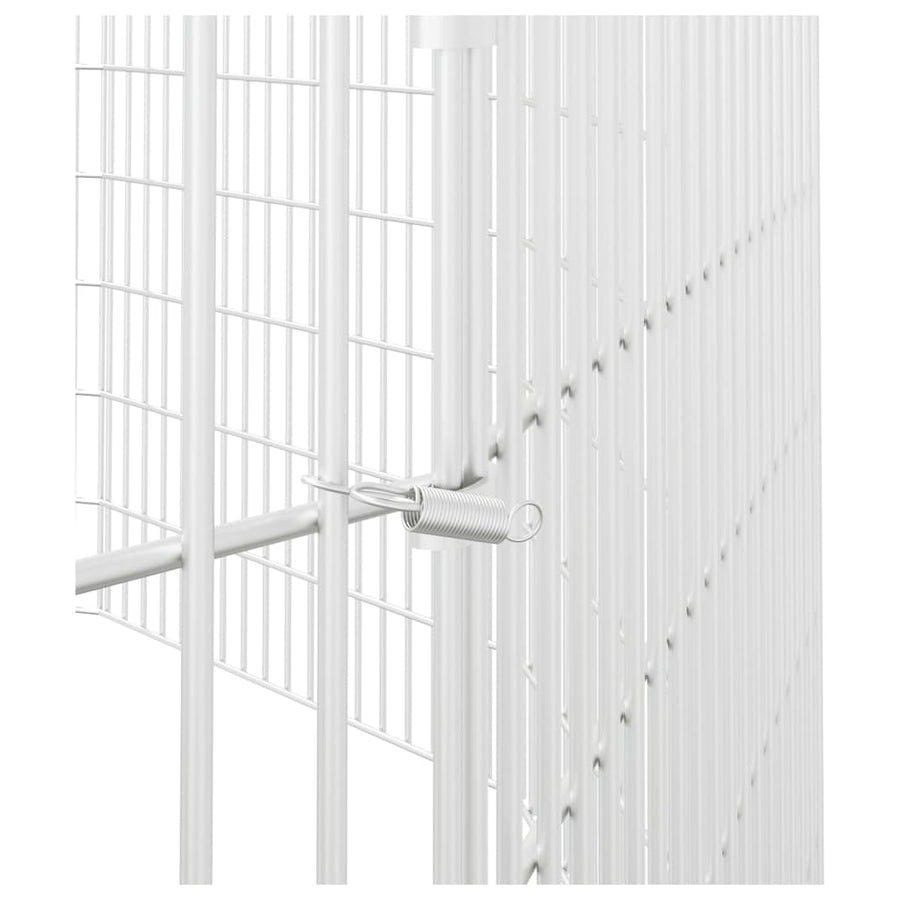 Konijnenkooi met 12 panelen 54x80 cm gegalvaniseerd ijzer 54 x 80 cm 12 panelen