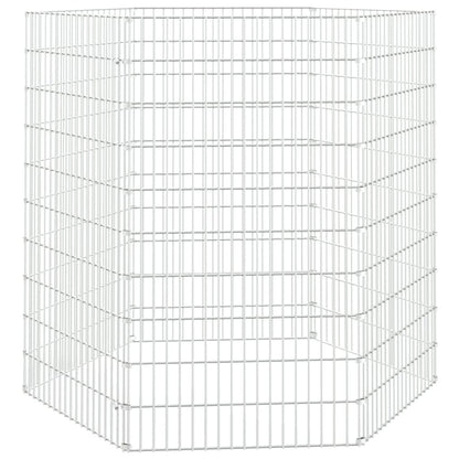 Konijnenkooi met 6 panelen 54x100 cm gegalvaniseerd ijzer 54 x 100 cm 6 panelen