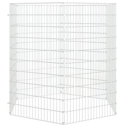 Konijnenkooi met 6 panelen 54x100 cm gegalvaniseerd ijzer 54 x 100 cm 6 panelen
