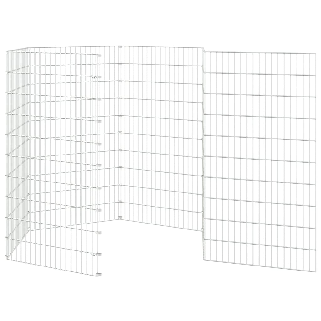 Konijnenkooi met 6 panelen 54x100 cm gegalvaniseerd ijzer 54 x 100 cm 6 panelen