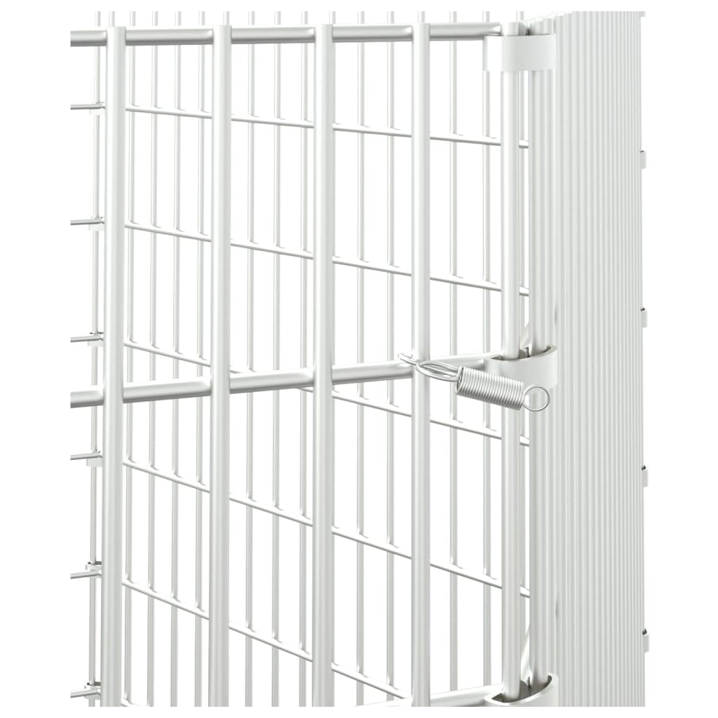 Konijnenkooi met 6 panelen 54x100 cm gegalvaniseerd ijzer 54 x 100 cm 6 panelen