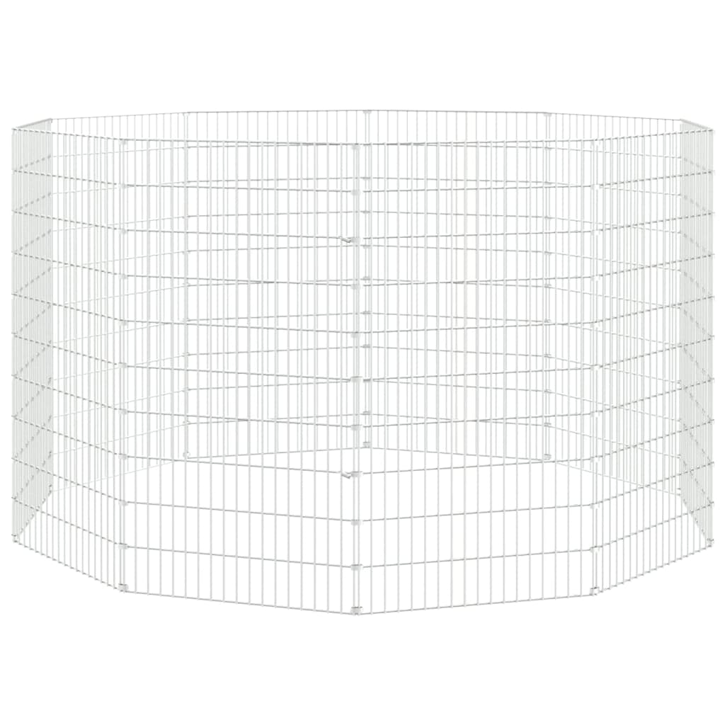 Konijnenkooi Met Gegalvaniseerd Ijzer 54 x 100 cm 10 panelen