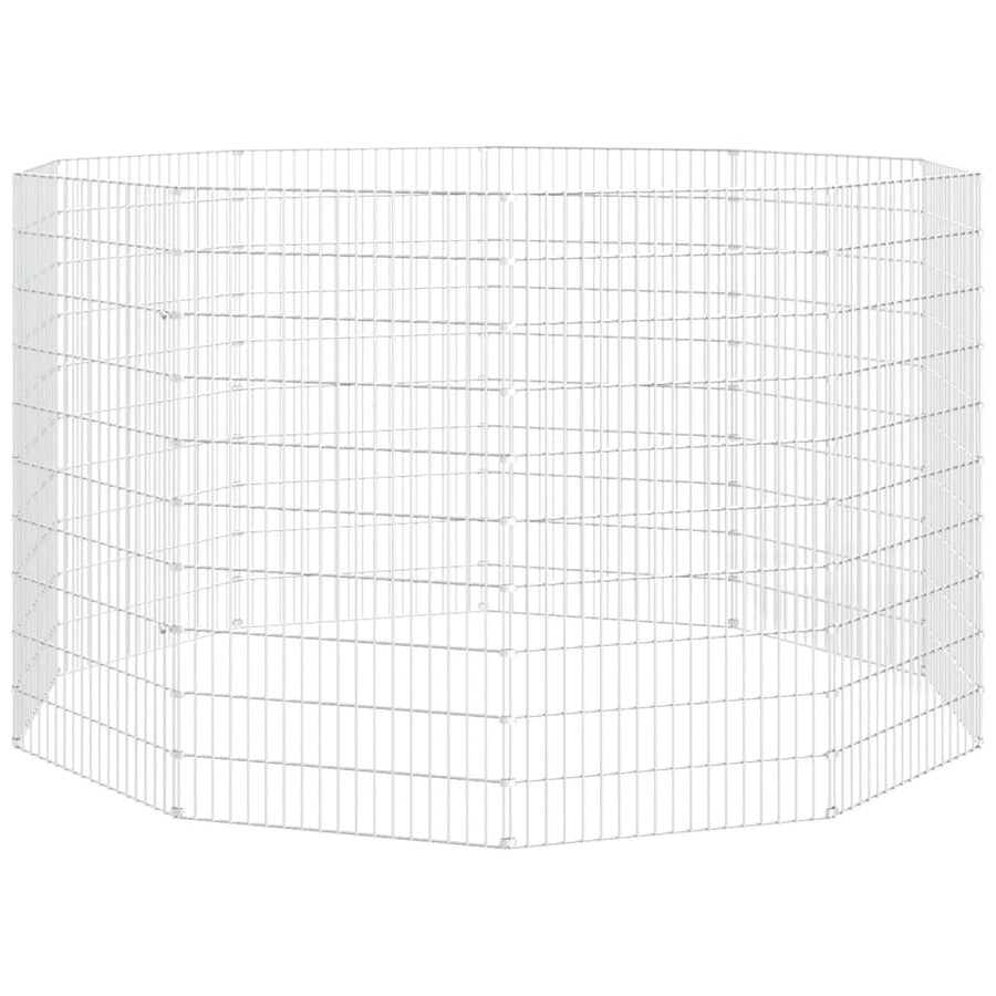 Konijnenkooi Met Gegalvaniseerd Ijzer 54 x 100 cm 10 panelen