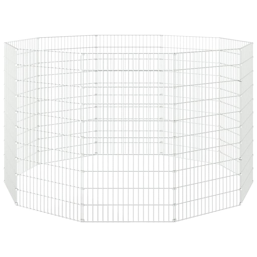 Konijnenkooi Met Gegalvaniseerd Ijzer 54 x 100 cm 10 panelen