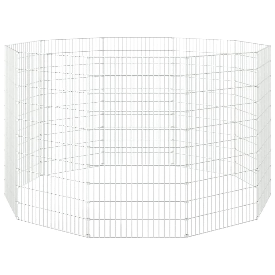 Konijnenkooi Met Gegalvaniseerd Ijzer 54 x 100 cm 10 panelen