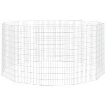 Konijnenkooi met 12 panelen 54x100 cm gegalvaniseerd ijzer 54 x 100 cm 12 panelen