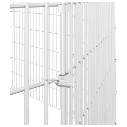 Konijnenkooi met 12 panelen 54x100 cm gegalvaniseerd ijzer 54 x 100 cm 12 panelen