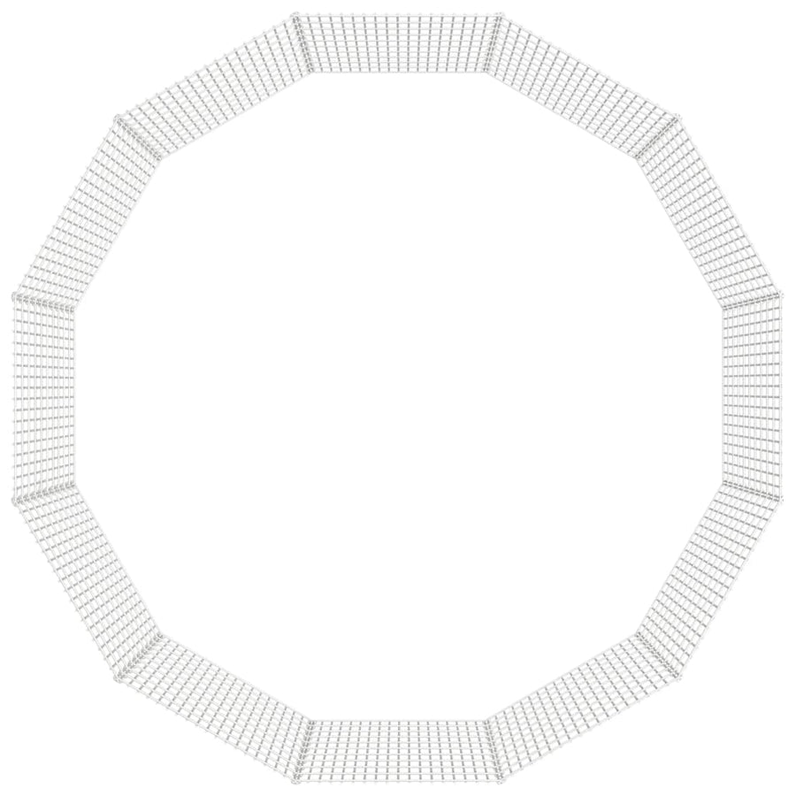 Konijnenkooi met 12 panelen 54x100 cm gegalvaniseerd ijzer 54 x 100 cm 12 panelen