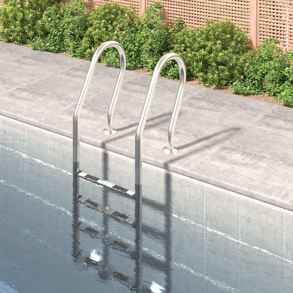 Zwembadladder 54X38X184,5 Cm 304 Roestvrij Staal