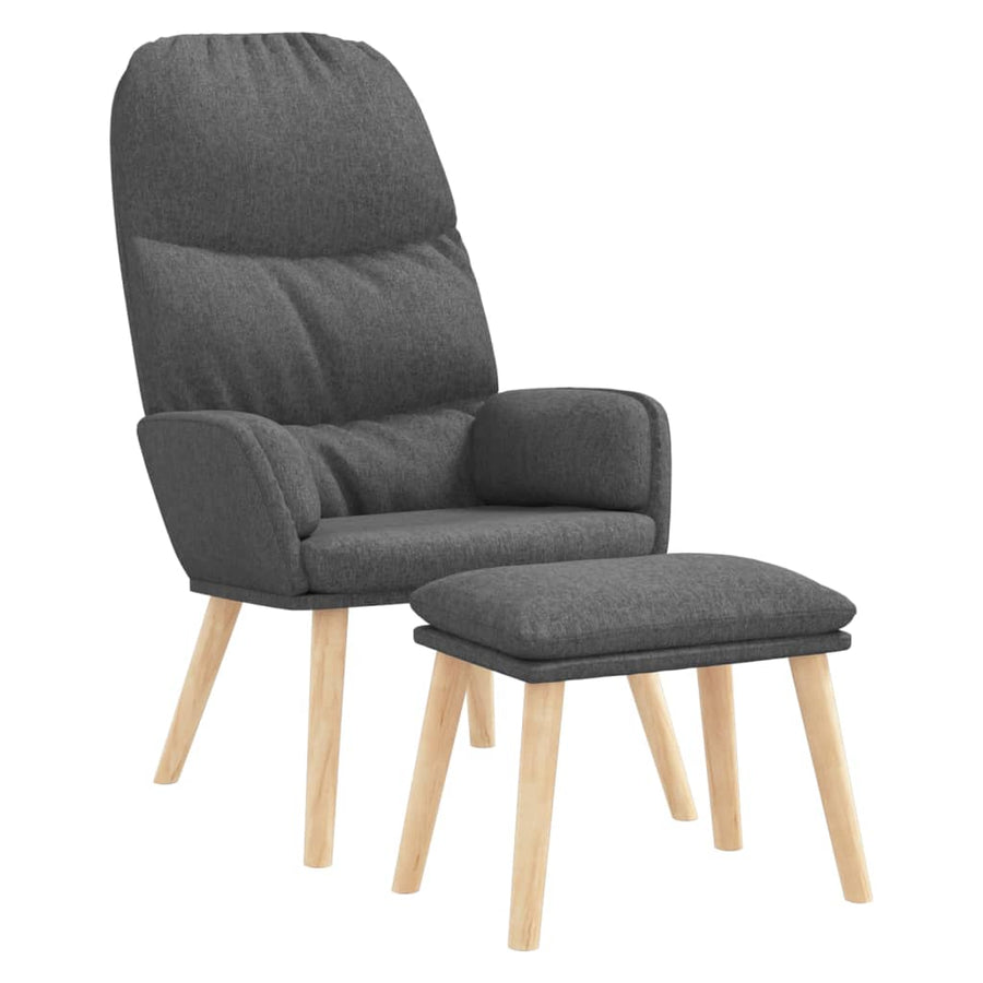 Relaxstoel Met Voetenbank Stof 1
