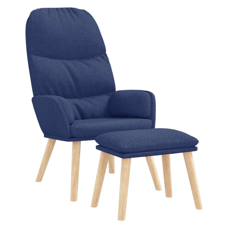 Relaxstoel Met Voetenbank Stof 1