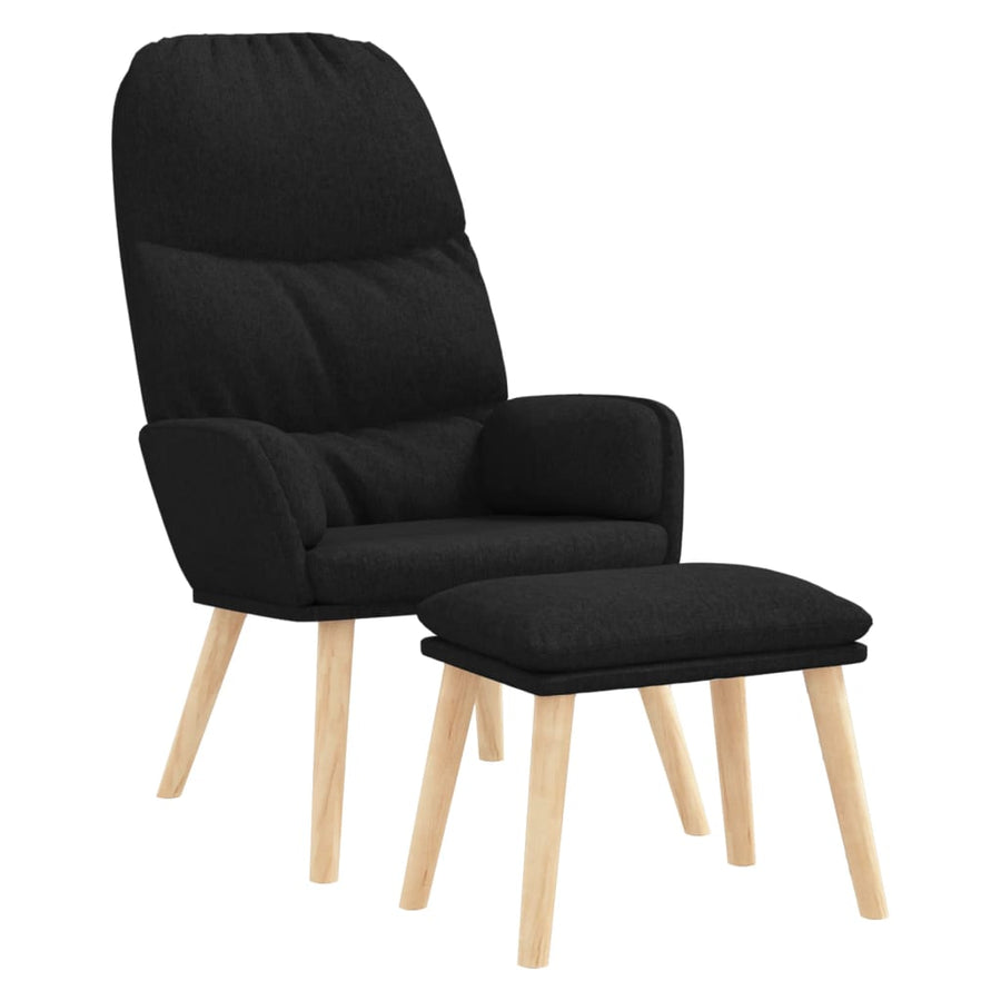 Relaxstoel Met Voetenbank Stof 1