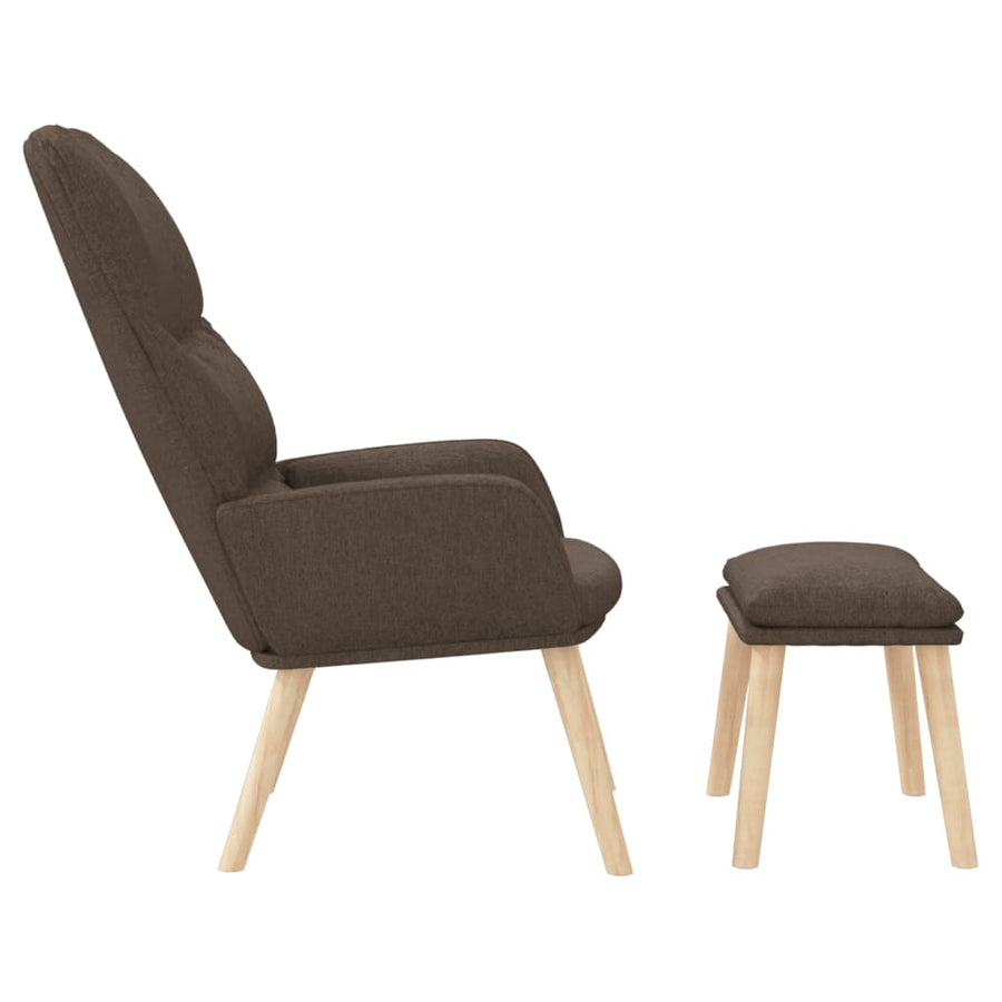 Relaxstoel Met Voetenbank Stof 1