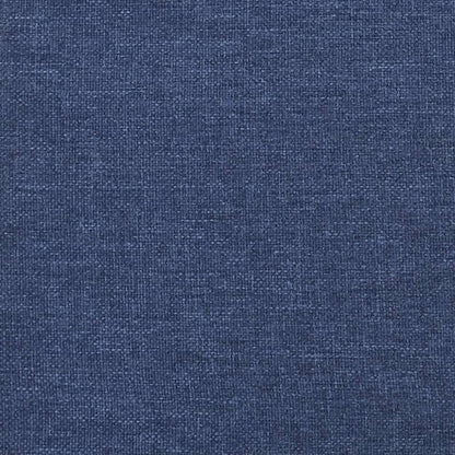 Relaxstoel met voetenbank stof blauw