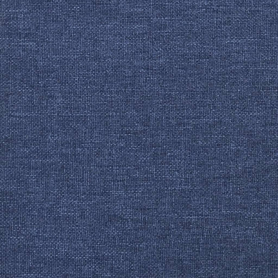 Relaxstoel met voetenbank stof blauw