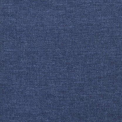 Relaxstoel met voetenbank stof blauw