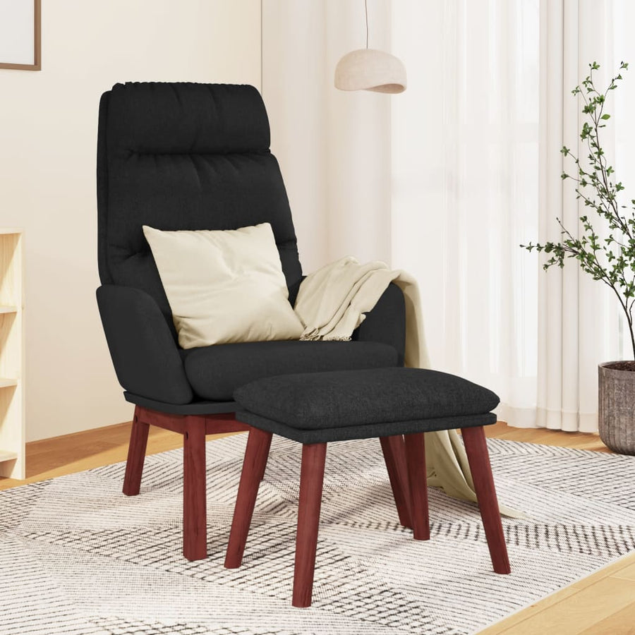 Relaxstoel Met Voetenbank Stof 1
