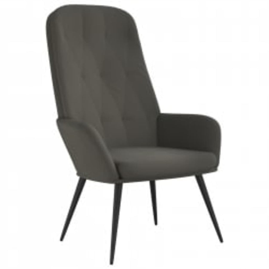 Relaxstoel Met Voetenbank Fluweel 1